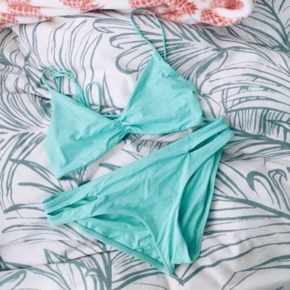 L*Space turquoise bikini
